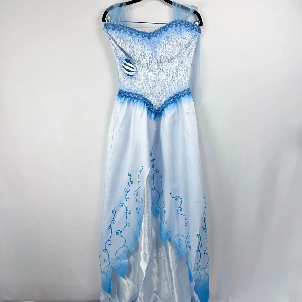 Tim Burton Emily The Corpse Bride Halloween Adult Costume Dress Adult Size M